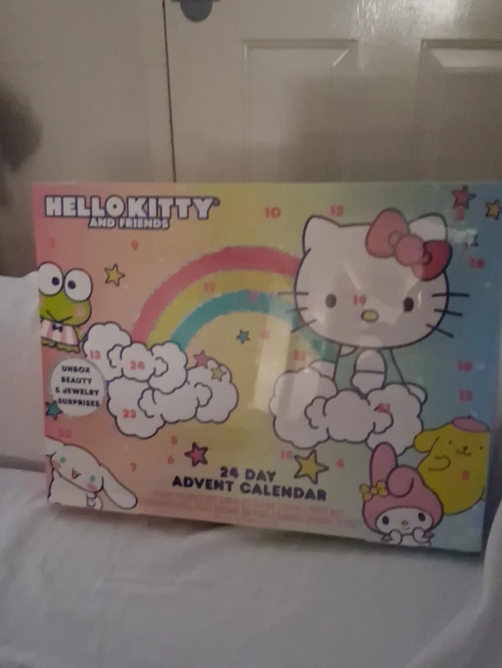 Hello Kitty Pink Rainbow 24-Day Advent Calendar Kids Jewelry